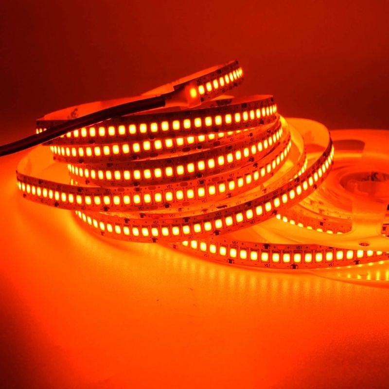24V उच्च चमक 240LEDS SMD 2835 एलईडी पट्टी प्रकाश 1200LEDs 16.4Ft गैर जलरोधक रंग लाल हरा नीला नारंगी केटीवी के लिए
