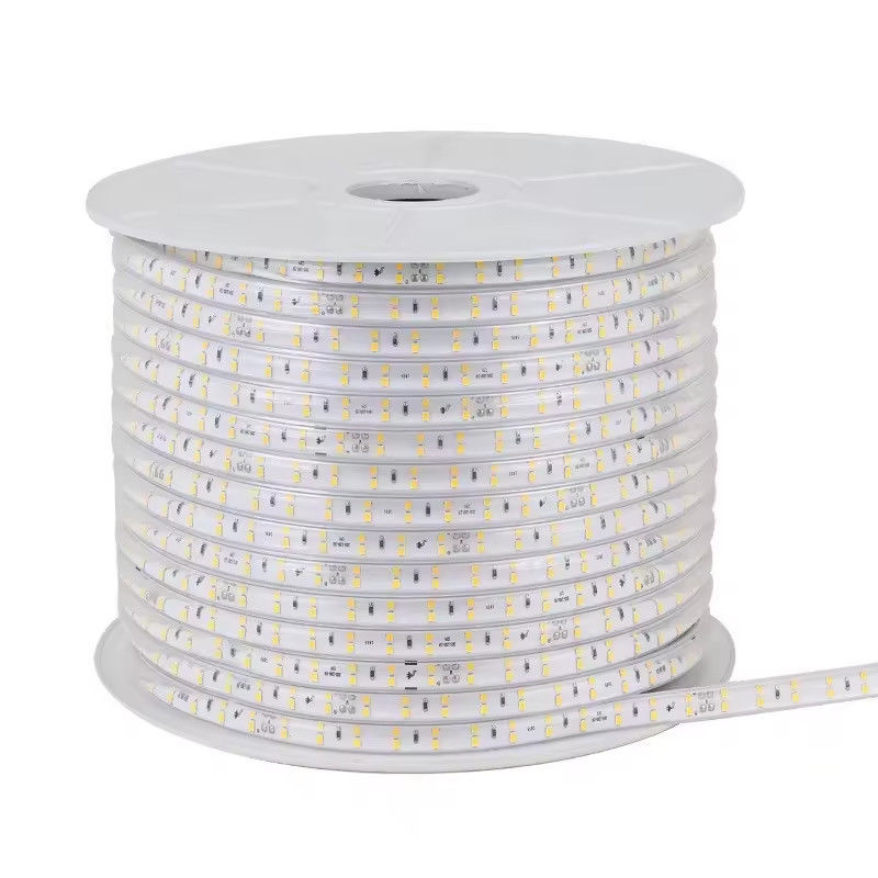 220-240V SMD2835 120D 10W/M रंगीन एलईडी पट्टी 80 Cri लंबे जीवन काल के साथ CE/RoHS दक्षिण अमेरिका में प्रमाणित
