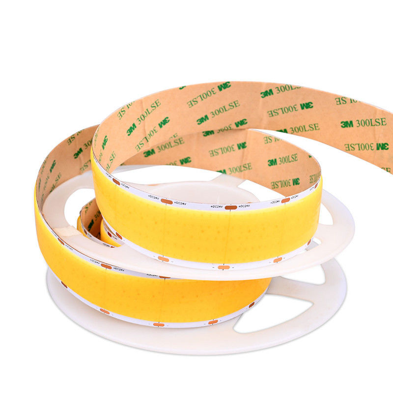 अनुकूलन योग्य 40W/M 90Ra COB एलईडी पट्टी डिममेबल 1600LEDS 24V 30MM पीसीबी CE/RoHS प्रमाणित