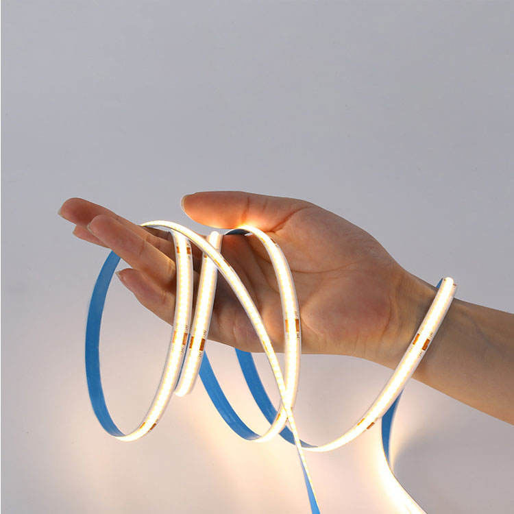 480LEDS 90Ra Dimmable 12W/M COB LED Strip for Lighting Solutions CE/RoHS प्रमाणित