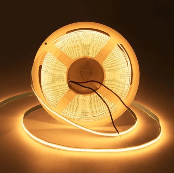 480LEDS 90Ra Dimmable 12W/M COB LED Strip for Lighting Solutions CE/RoHS प्रमाणित