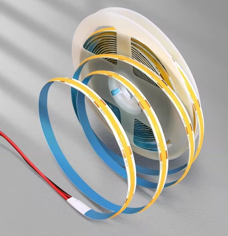480LEDS 90Ra Dimmable 12W/M COB LED Strip for Lighting Solutions CE/RoHS प्रमाणित