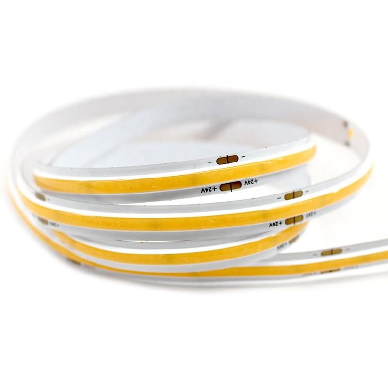 लचीला सीसीटी सीओबी डिममेबल एलईडी स्ट्रिप 560Led/m 90 CRI DC24V CE/RoHS प्रमाणित