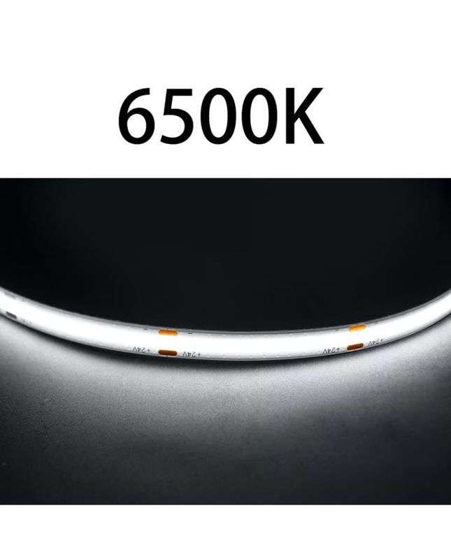 उच्च CRI DC24V COB480 रोशनी 5m/roll RA90 cob पट्टी आंतरिक बाहरी सजावट के लिए पनरोक प्रोफ़ाइल COB पट्टी