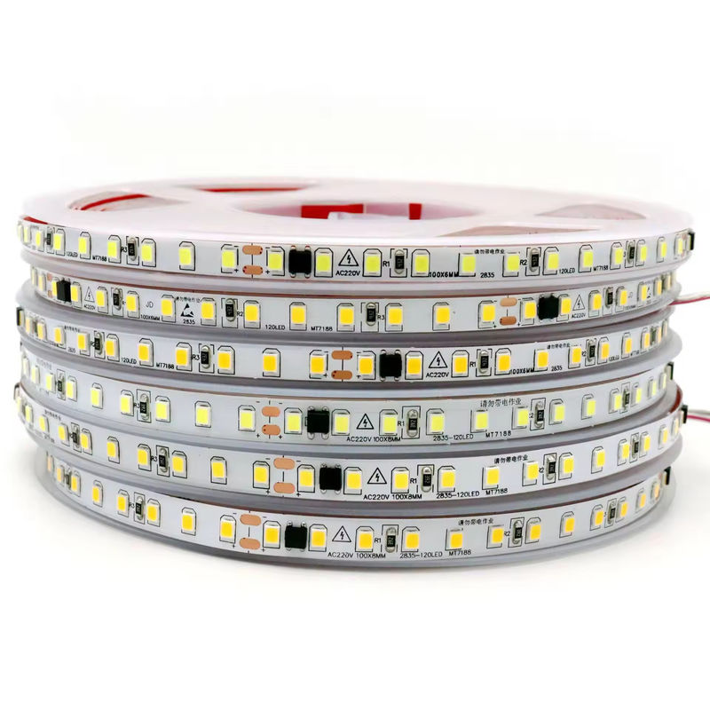 2835 120Leds 8W/M CRI80 लचीला एलईडी पट्टी 5M/10M लंबाई घर क्रिसमस सजावट के लिए
