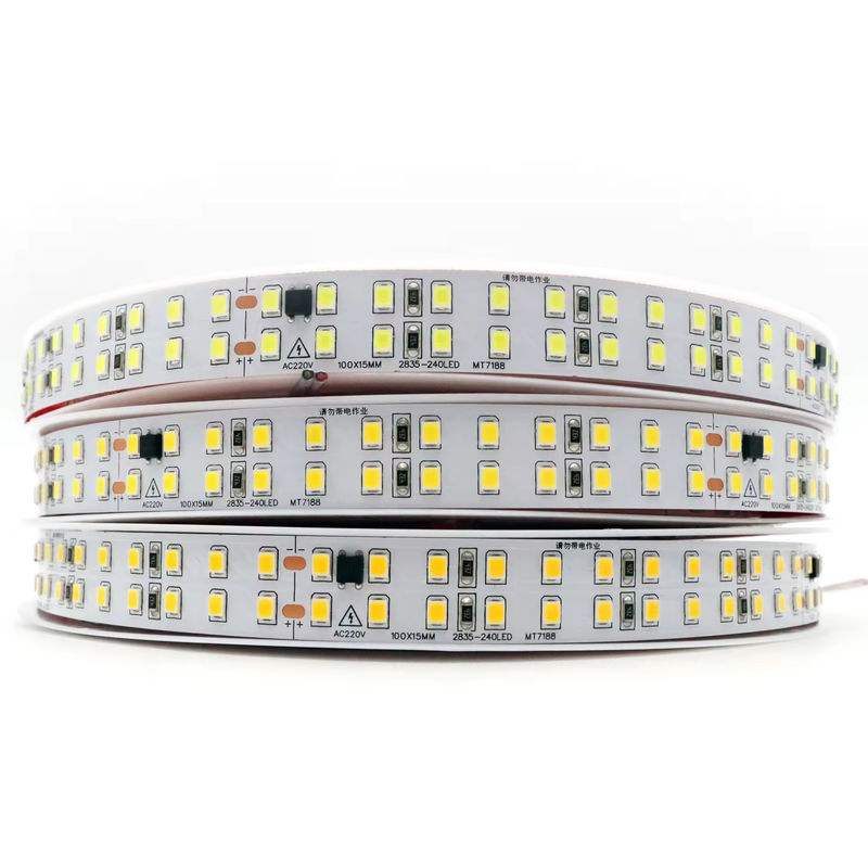गर्म बिक्री उच्च वोल्टेज ड्राइवर निः शुल्क एलईडी टेप AC110V 220V 240leds/m चैनल अक्षरों के लिए एलईडी पट्टी कैबिनेट के नीचे साइन बोर्ड