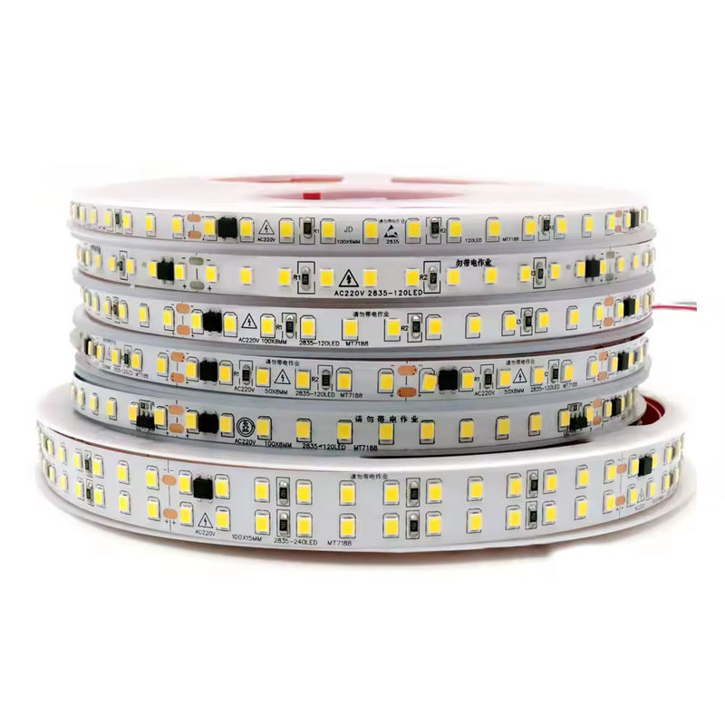 निः शुल्क ड्राइवर Ip44 220V 110V 2835 240led 10 सेमी कट बैक स्टिक 127V जलरोधक 10 सेमी कट लचीला एलईडी स्ट्रिप आउटडोर के लिए
