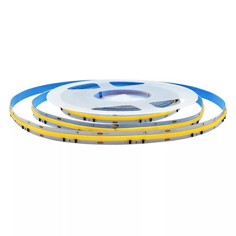 12W वाटरप्रूफ IP20 COB 480 एलईडी 12V 8mm 10mm एलईडी स्ट्रिप लाइट गार्डन सजावट के लिए