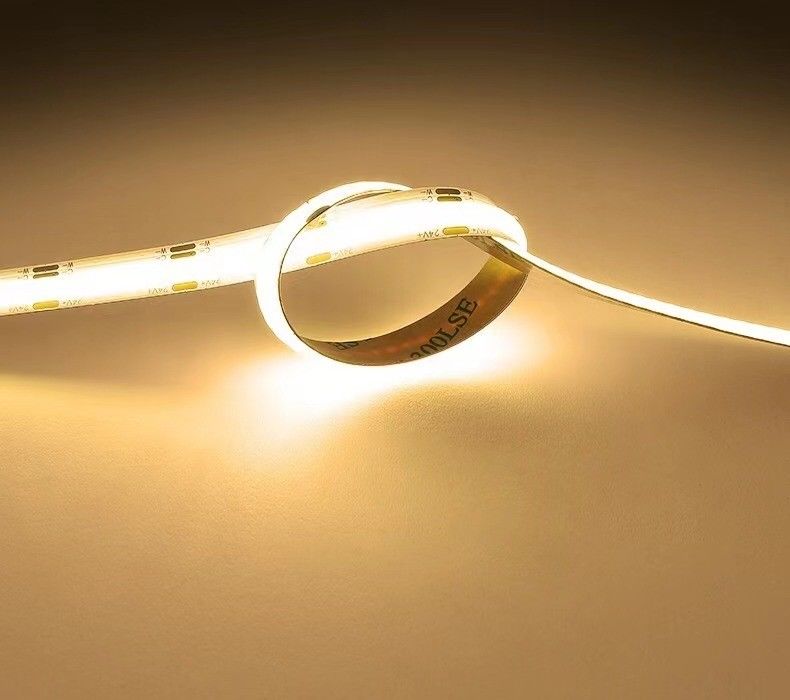 12v 24v 480 led Ce Rohs 3 लचीला लाइट कोब एलईडी पट्टी डिमर और समर्थन डिमिंग के साथ