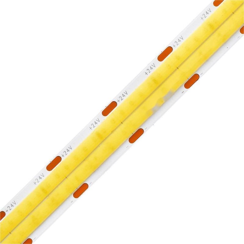 10 मीटर/रोल डबल लाइन 600LEDs 12v 24v Ra80 12 मिमी लचीला COB एलईडी लचीला पट्टी प्रकाश