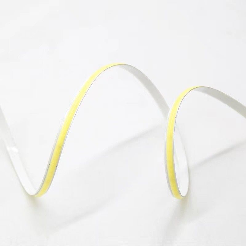 90lm/W COB एलईडी पट्टी DC24V CRI90 312LEDs/m स्थिर बांध गोंद और 60000 घंटे काम जीवनकाल के साथ