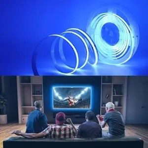 सीओबी एलईडी स्ट्रिप 60000 घंटे कार्य जीवनकाल के साथ DC12V/24V CRI90 320LEDs/m 110lm/W