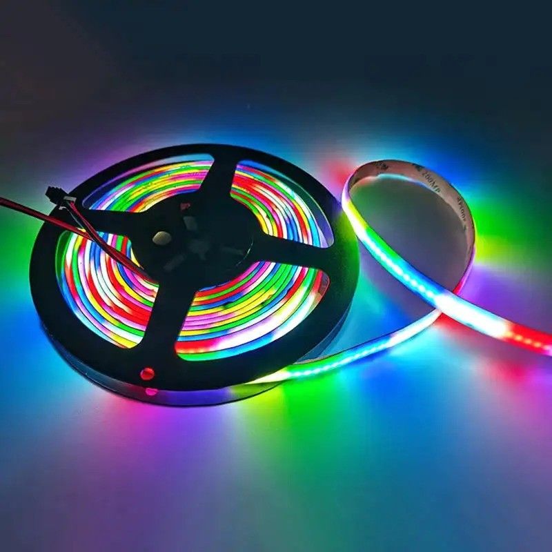 दीपक प्रकाश प्रवाह lm 1000 24V 576leds/मीटर RGB COB एलईडी सॉफ्ट लाइट स्ट्रिप प्रत्यक्ष अच्छा