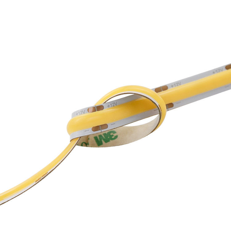 छुट्टी प्रकाश परियोजनाओं के लिए कट करने योग्य 320LED 8MM 12 वोल्ट लचीला COB एलईडी पट्टी प्रकाश