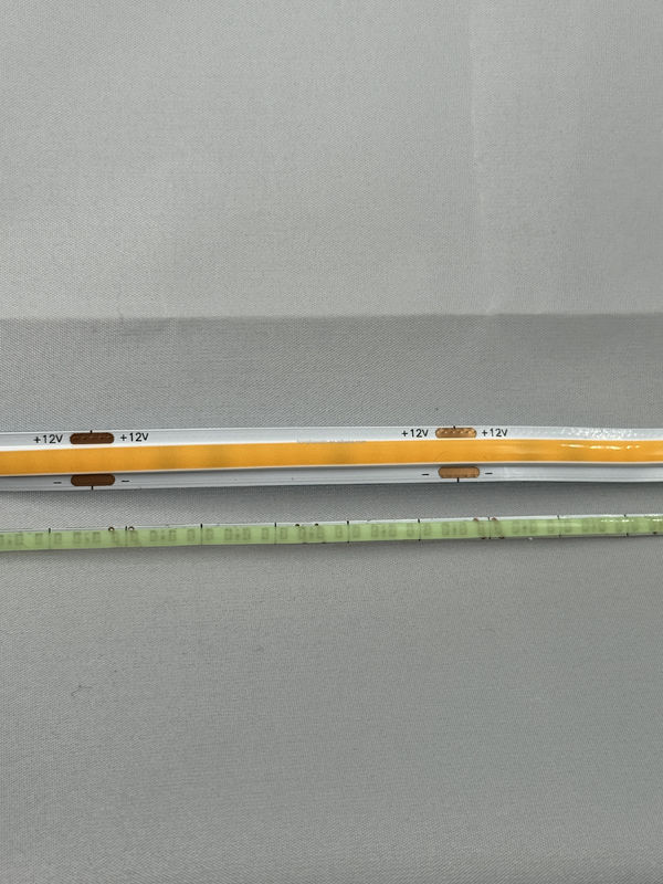 सीओबी एलईडी स्ट्रिप 12V 1CM कटिंग 3MM अल्ट्रा पतली चौड़ाई 5MM 100lm CRI90 3 320LEDs डबल पीसीबी