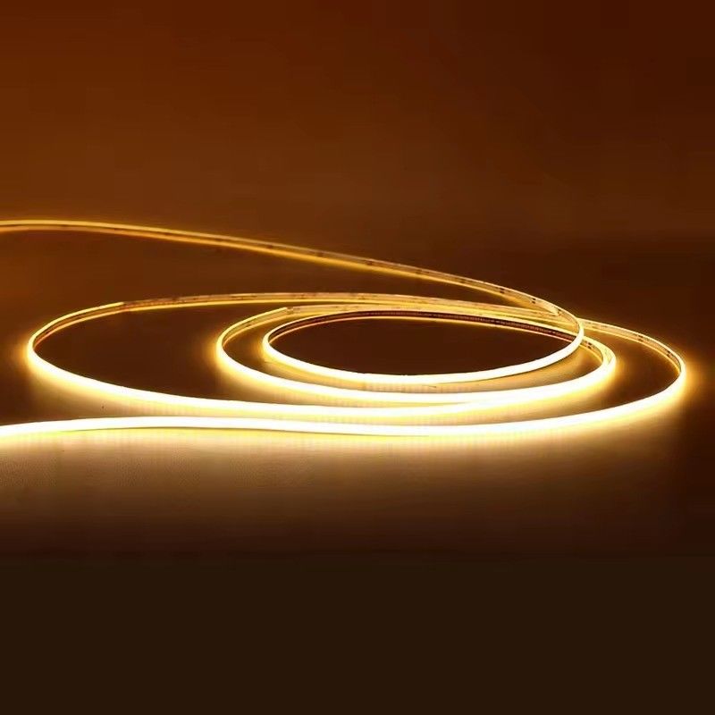 5V अल्ट्रा पतला 400LEDs COB एलईडी पट्टी प्रकाश 3 मिमी जलरोधक 3000k 4000k 12V 220v 1 सेमी कट करने योग्य