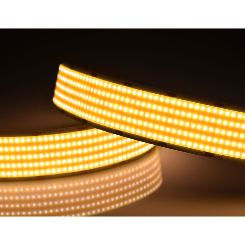 अल्ट्रा वाइड लचीला DC24V 1600LEDs कोब एलईडी स्ट्रिप लाइट्स 30 मिमी चौड़ाई 5 पंक्तियाँ सुपर ब्राइट
