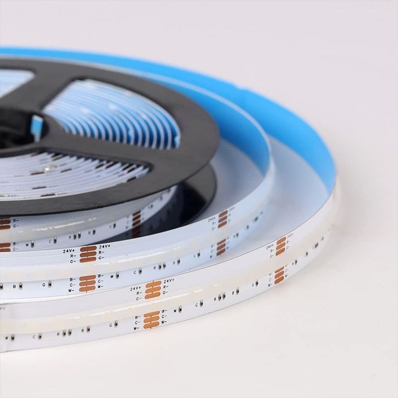 0.15kg 840 leds 12mm चौड़ाई RGBCCT DC24V COB सजावटी प्रयोजनों के लिए एलईडी पट्टी प्रकाश 3