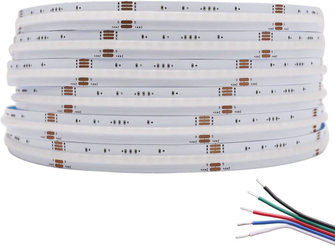 100lm/w दीपक प्रकाश दक्षता RGBW 784leds स्मार्ट COB घर सजावट के लिए एलईडी पट्टी