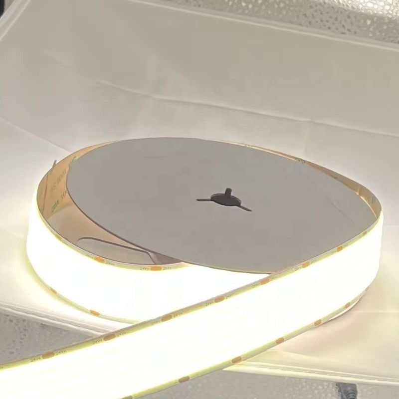 2700K/3000K/4000K/6000K अल्ट्रा वाइड सीओबी एलईडी पट्टी 24v 30mm लचीला पट्टी प्रकाश 3 के साथ