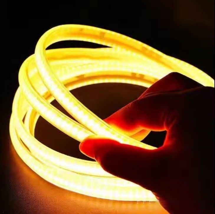 आउटडोर लचीला COB एलईडी पट्टी प्रकाश सफेद गर्म सफेद 288LEDs 280LEDs 320LEDs उच्च वोल्टेज