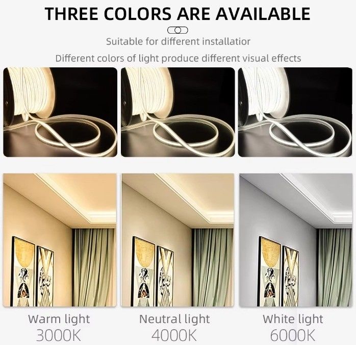 उच्च वोल्टेज 80 CRI 288leds COB इनडोर और आउटडोर अनुप्रयोगों के लिए एलईडी पट्टी प्रकाश 110V 220V