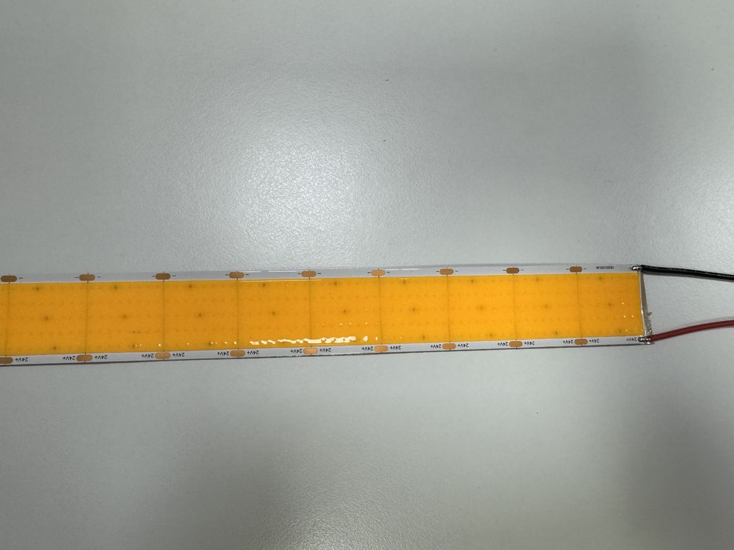 1600LEDs/m सुपर वाइड COB एलईडी स्ट्रिप CRI 90 सुपर ब्राइट 30mm 24V इनडोर लाइटिंग के लिए